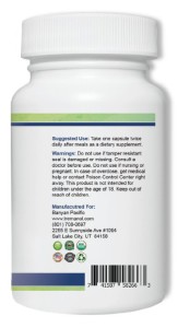 tremanol (side of bottle)